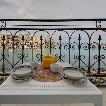 St Julians 2 Bedroom Apartment With Commanding Seaviews By Shortletsmalta San Giuliano Esterno foto